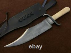 Custom Handmade 5160 Spring Steel Antiqued Juan Padillo Bowie Knife, Replica 2