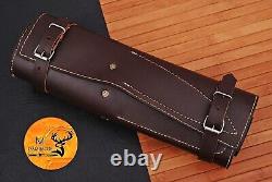 Custom Handmade CHEF KNIFE Set Kitchen Knives Cutlery Forged Damascus Steel 1554