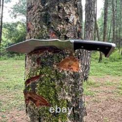 Custom Handmade Carbon Steel Blade Survival Bowie Knife Huntng Knife Camping