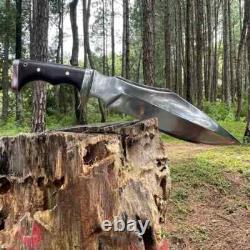 Custom Handmade Carbon Steel Blade Survival Bowie Knife Huntng Knife Camping