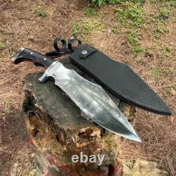 Custom Handmade Carbon Steel Blade Survival Bowie Knife Huntng Knife Camping