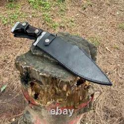 Custom Handmade Carbon Steel Blade Survival Bowie Knife Huntng Knife Camping