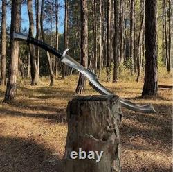 Custom Handmade Carbon Steel Blade Tactical Khopesh Sword Hunting Sword Camping