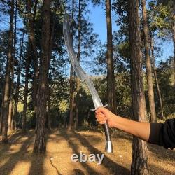 Custom Handmade Carbon Steel Blade Tactical Khopesh Sword Hunting Sword Camping
