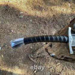 Custom Handmade Carbon Steel Blade Tactical Khopesh Sword Hunting Sword Camping