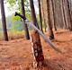Custom Handmade Carbon Steel Blade Tactical Machete Sword Hunting Sword Camping