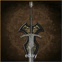 Custom Handmade Forged Witchking Sword With Genuine Leather Sheath