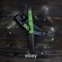 Custom Handmade Knife AEB-L, G10/Micarta handle, Kydex Sheath, Made in USA