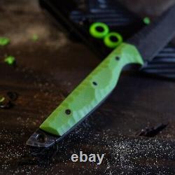 Custom Handmade Knife AEB-L, G10/Micarta handle, Kydex Sheath, Made in USA