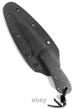 Custom Handmade Neck Knife Small Paw Carbon Fiber Scales Kydex by Sal Ascolese