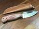 Custom Handmade Usa Billy Van Texas Fixed Blade + Diomedes Leather Sheath
