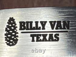Custom Handmade USA Billy Van Texas Fixed Blade + Diomedes Leather Sheath
