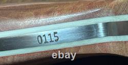 Custom Handmade USA Billy Van Texas Fixed Blade + Diomedes Leather Sheath