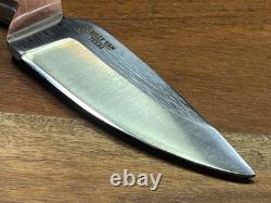 Custom Handmade USA Billy Van Texas Fixed Blade + Diomedes Leather Sheath
