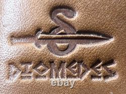 Custom Handmade USA Billy Van Texas Fixed Blade + Diomedes Leather Sheath