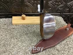 Custom Iron Wood D-Guard Bowie USA Nicholson Rasp File Knife By Ray Richards