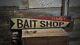 Custom Lake House Bait Shop Sign Rustic Hand Made Vintage Wooden