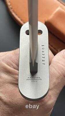 Custom Robert Parrish 8 Survival Knife with Leather Sheath