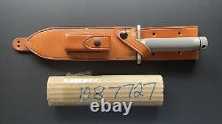 Custom Robert Parrish 8 Survival Knife with Leather Sheath