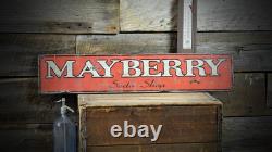 Custom Soda Shop Sign Distressed Rustic Hand Made Vintage Wood