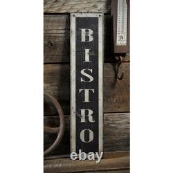 Custom Vertical Bistro Sign Rustic Hand Made Distressed Wooden
