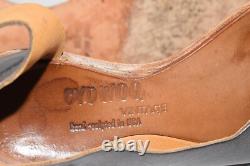 Cydwoq Penta Hand Made in USA Mary Jane Pewter Leather Shoes Womens Sz 37.5