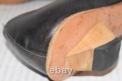 Cydwoq Penta Hand Made in USA Mary Jane Pewter Leather Shoes Womens Sz 37.5