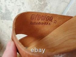Cydwoq Strike clogs orange brown EU 3, US 7 Made in USA by hand! $199.99