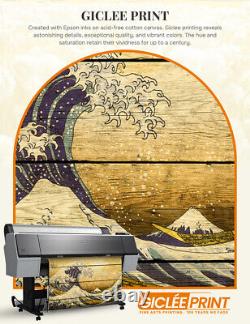 DECORARTS The Great Wave off Kanagawa by Hokusai Vintage Framed Canvas Art Print