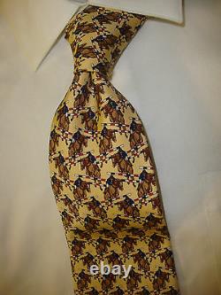 D-611 POLO RALPH LAUREN men's 56 hand made in USA 100% silk necktie Tie