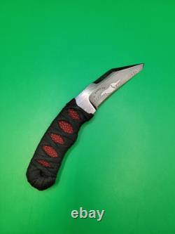 D. Hoskins Custom Handmade Damascus Neck Knife with Kydex Sheath