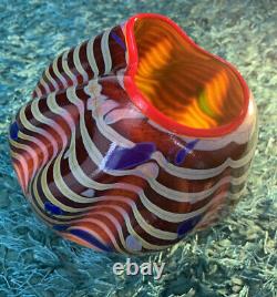 Dale Chihuly Glass Original Signed Cinnamon Macchia Glass 2001