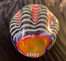 Dale Chihuly Glass Original Signed Cinnamon Macchia Glass 2001