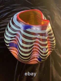 Dale Chihuly Glass Original Signed Cinnamon Macchia Glass 2001