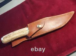 Damascus Hunting Knife Hand Made By Me Blade Made In Yhe USA Of Top Workmanship