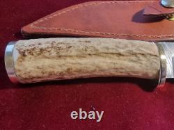 Damascus Hunting Knife Hand Made By Me Blade Made In Yhe USA Of Top Workmanship