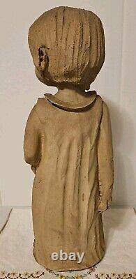 Dave Grossman Designs Child Statue St Louis 1970s 16 T 5 L 4.5 W Signed