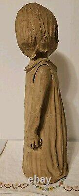 Dave Grossman Designs Child Statue St Louis 1970s 16 T 5 L 4.5 W Signed