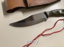 David Fabricius Death Valley USA Custom Handmade Fixed Blade Knife Custom Sheath