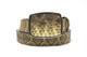Diamondback Rattlesnake Leather Belt With Removable Buckle