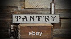 Distressed Aged Pantry Sign Rustic Hand Made Vintage Wooden