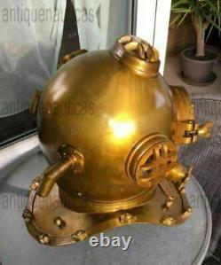Diving Helmet U. S Navy Deep Sea Decor Scuba Antique Marine Mark V 18 Inch Divers