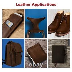 ELW 5-6 oz (2-2.4mm) Cowhide Leather Scraps Full Grain Bourbon Brown
