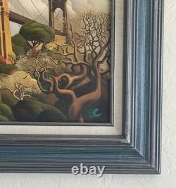 Easton Cain Pilgrimage to the Pacific Oil Painting 16x20 Framed Original