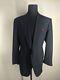 Edgar Pomeroy Made In Usa Bespoke Wool Black Suit 2 Btn 2vents 46 Long Near Mint