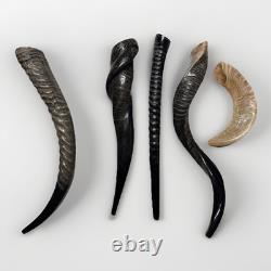 Eland Oryx Waterbuck Kudu Blesbok Shofar Horns 18-27 Set KOSHER Free Shipping