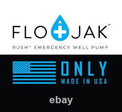 Emergency Hand Well Pump Flojak RushT 50 Feet Made in USA