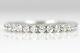 Eternity Band Moissante 925 Sterling Silver Engagement Ring 0.65 Ct