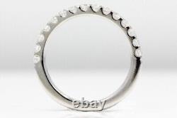 Eternity Band Moissante 925 Sterling Silver Engagement Ring 0.65 CT
