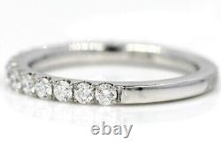 Eternity Band Moissante 925 Sterling Silver Engagement Ring 0.65 CT